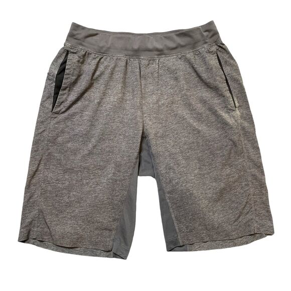 Lululemon Shorts Mens M Medium Grey THE Linerless Training Elastic Waistband - Picture 1 of 13